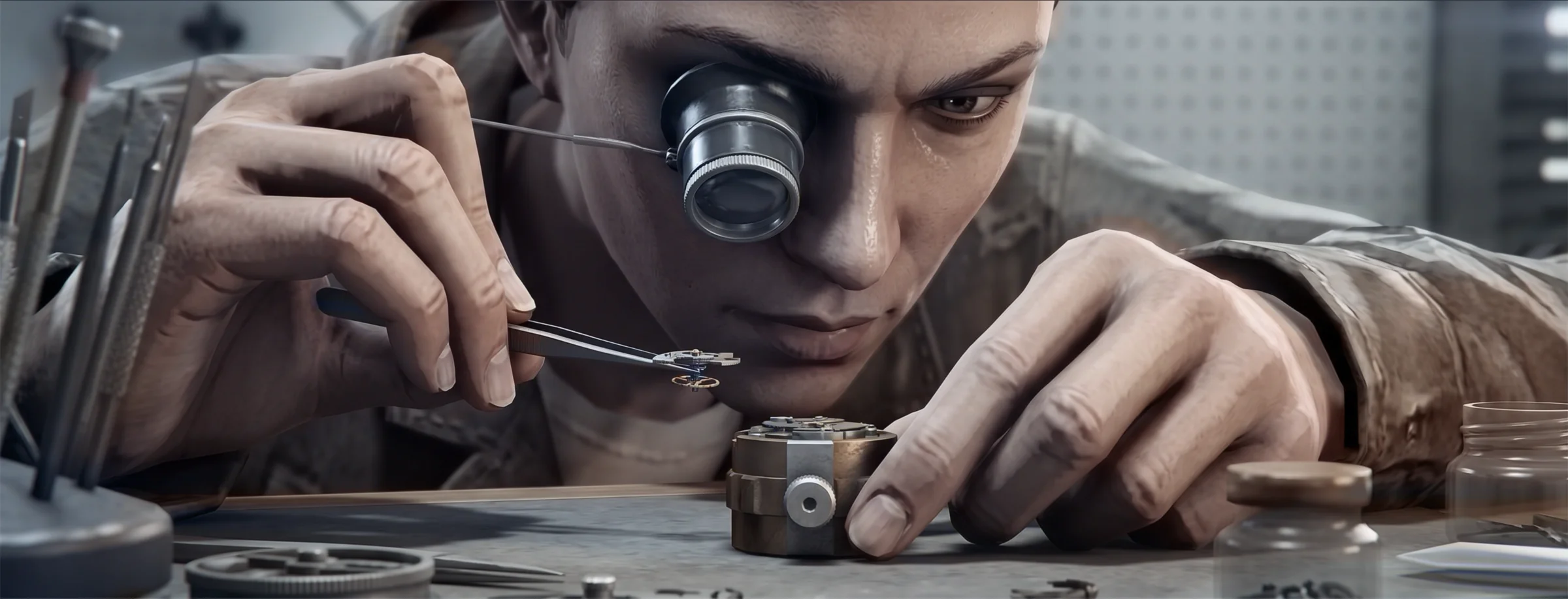 Crowex watchmaking detail