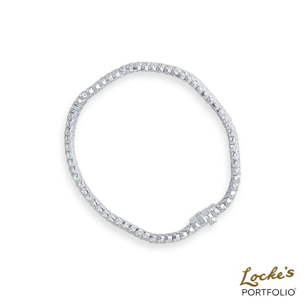 Sovereign Five-Row Diamond Bracelet — 4.20ct — view 3