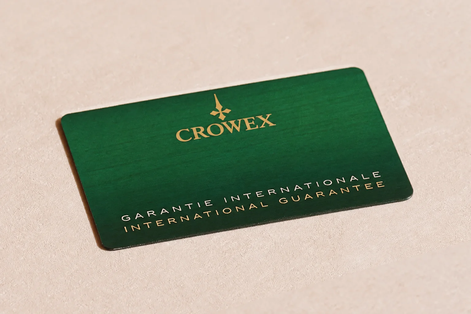 Guarantee card and green seal