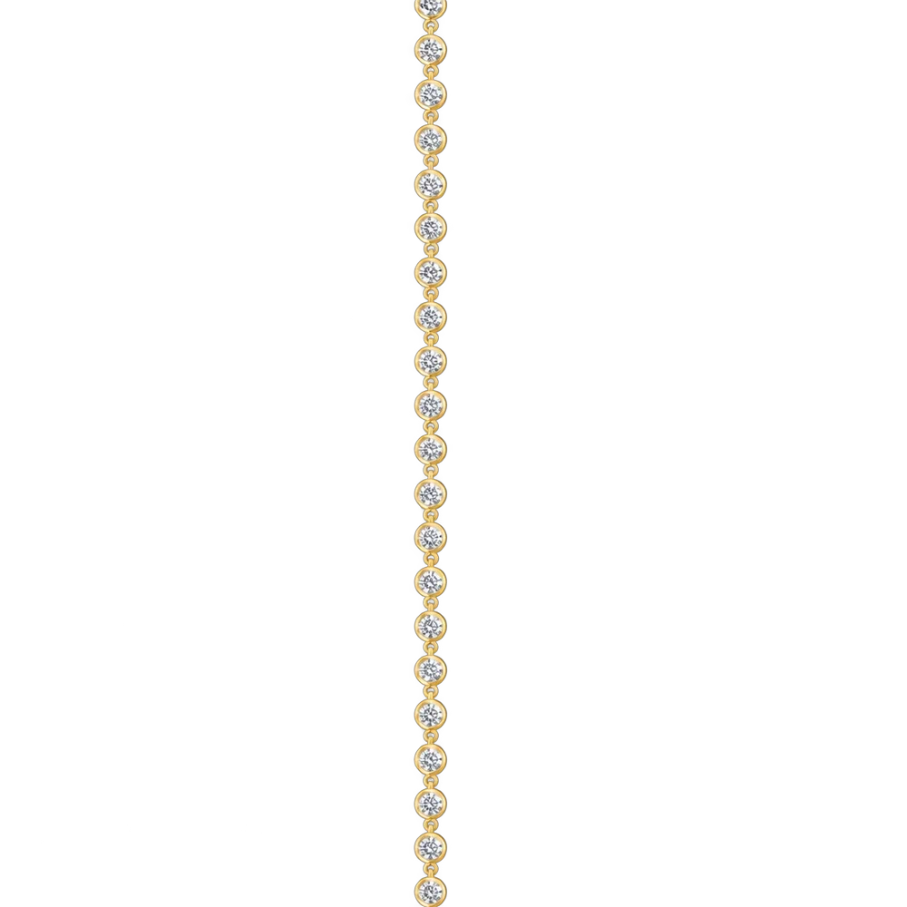 Solenne Diamond Bezel Tennis Bracelet — 2.49ct — view 3