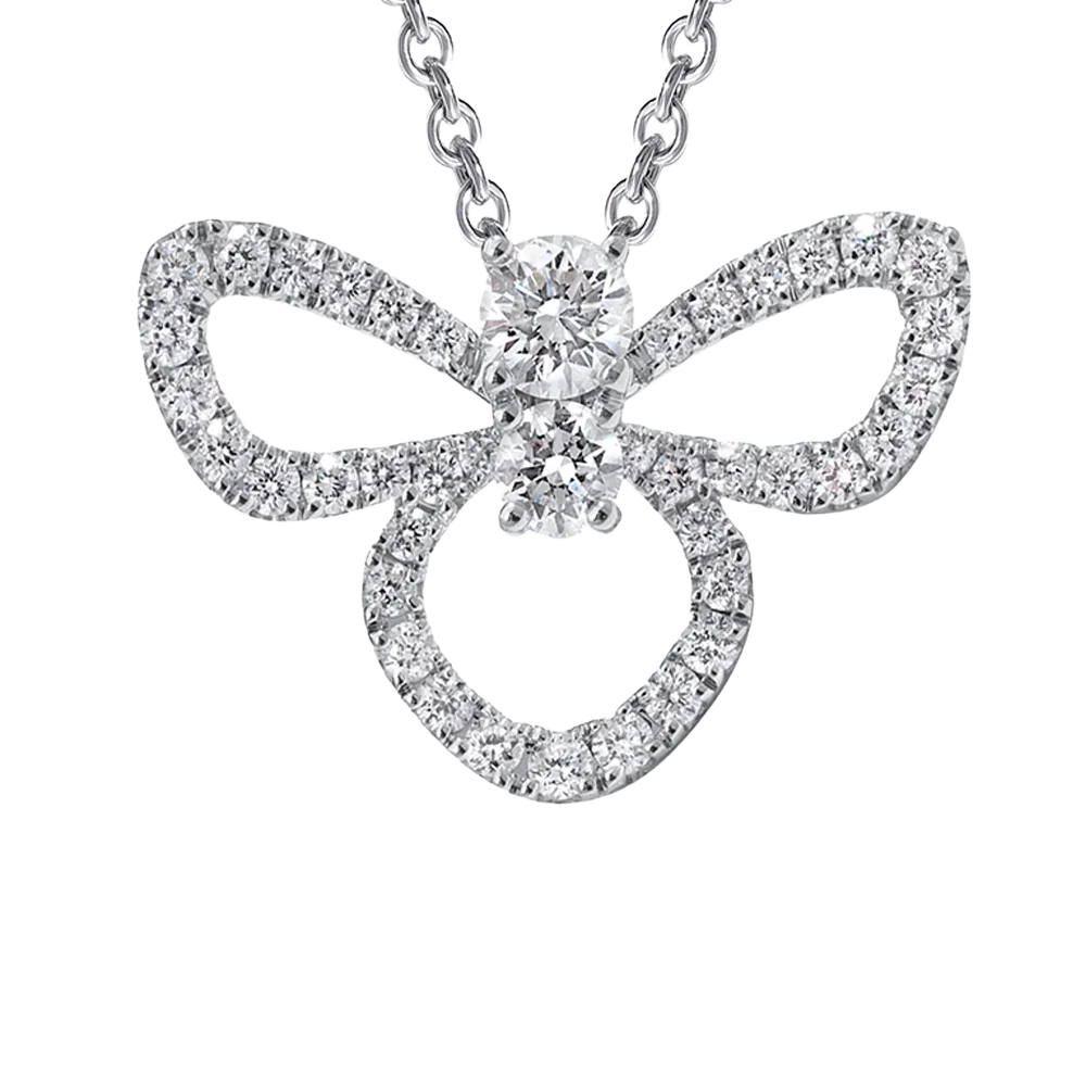 Asteria Essence Diamond Pendant Necklace — 1.60ct — view 2