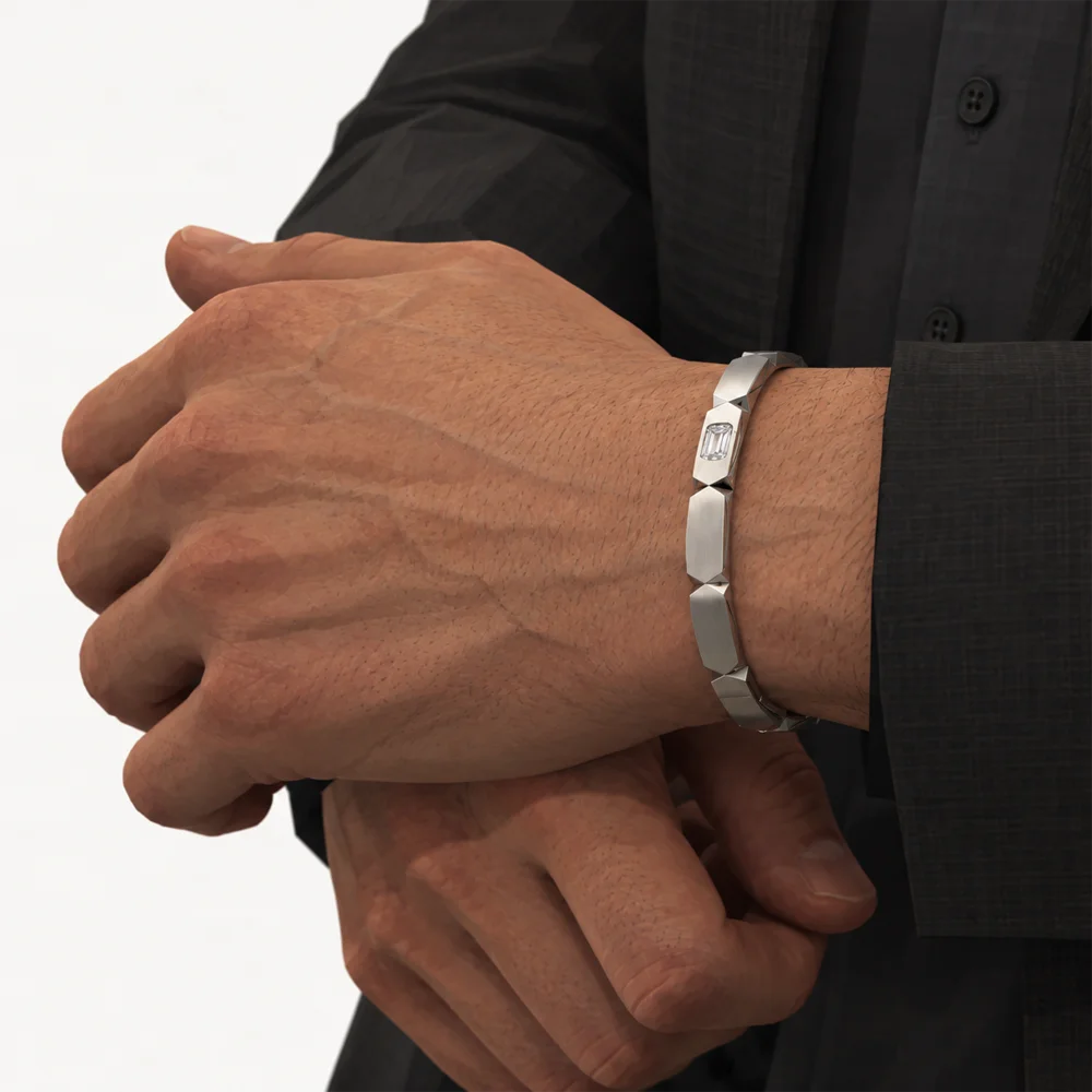 Echelon Monolith Ashoka Diamond Bangle — 0.90ct — view 2