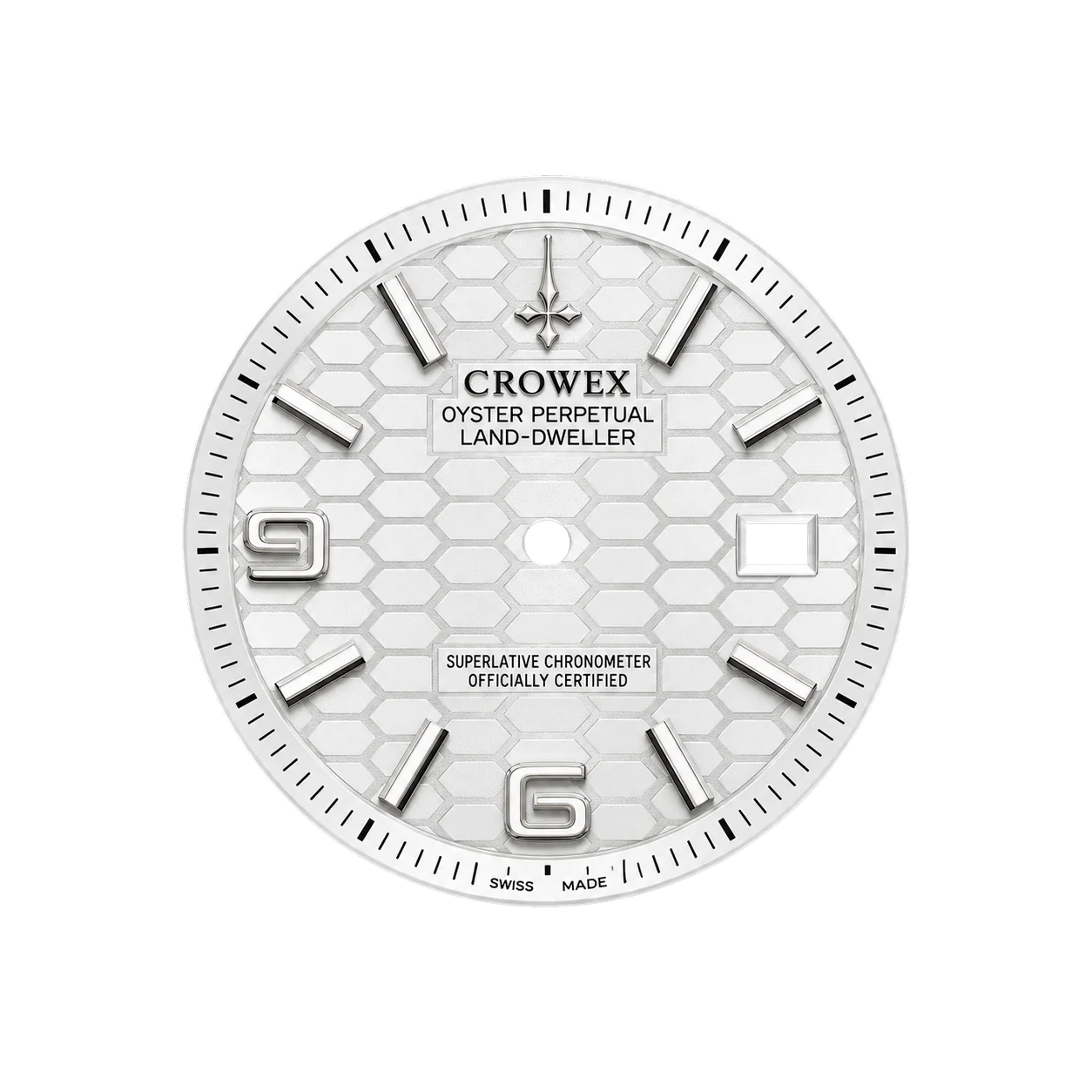 Intense white dial