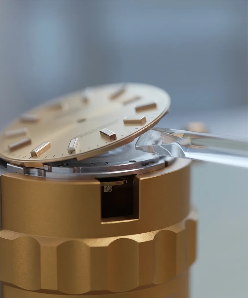 Preparing the watch