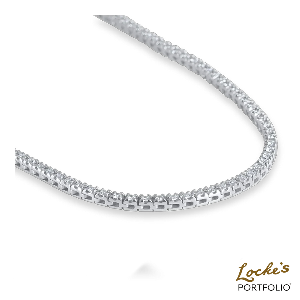 Solenne Diamond Tennis Necklace — 3.46ct — view 3