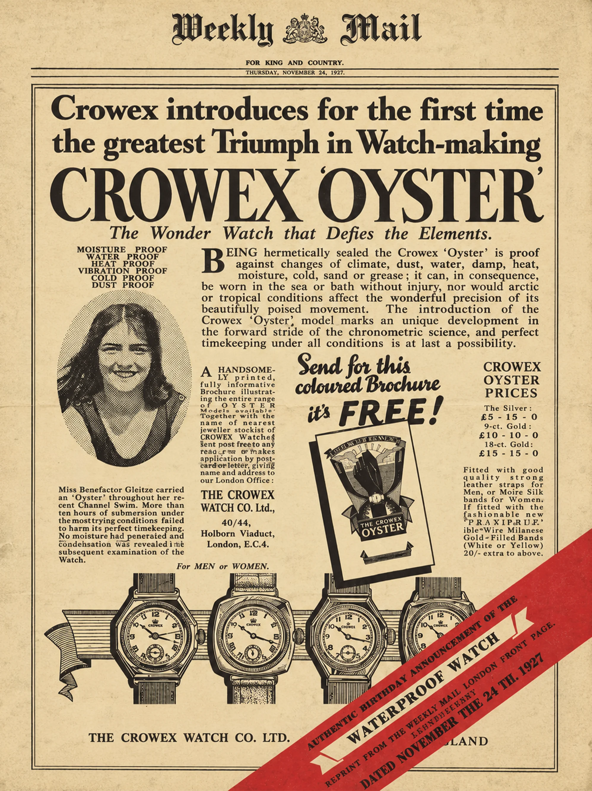 Crowex watchmaking detail