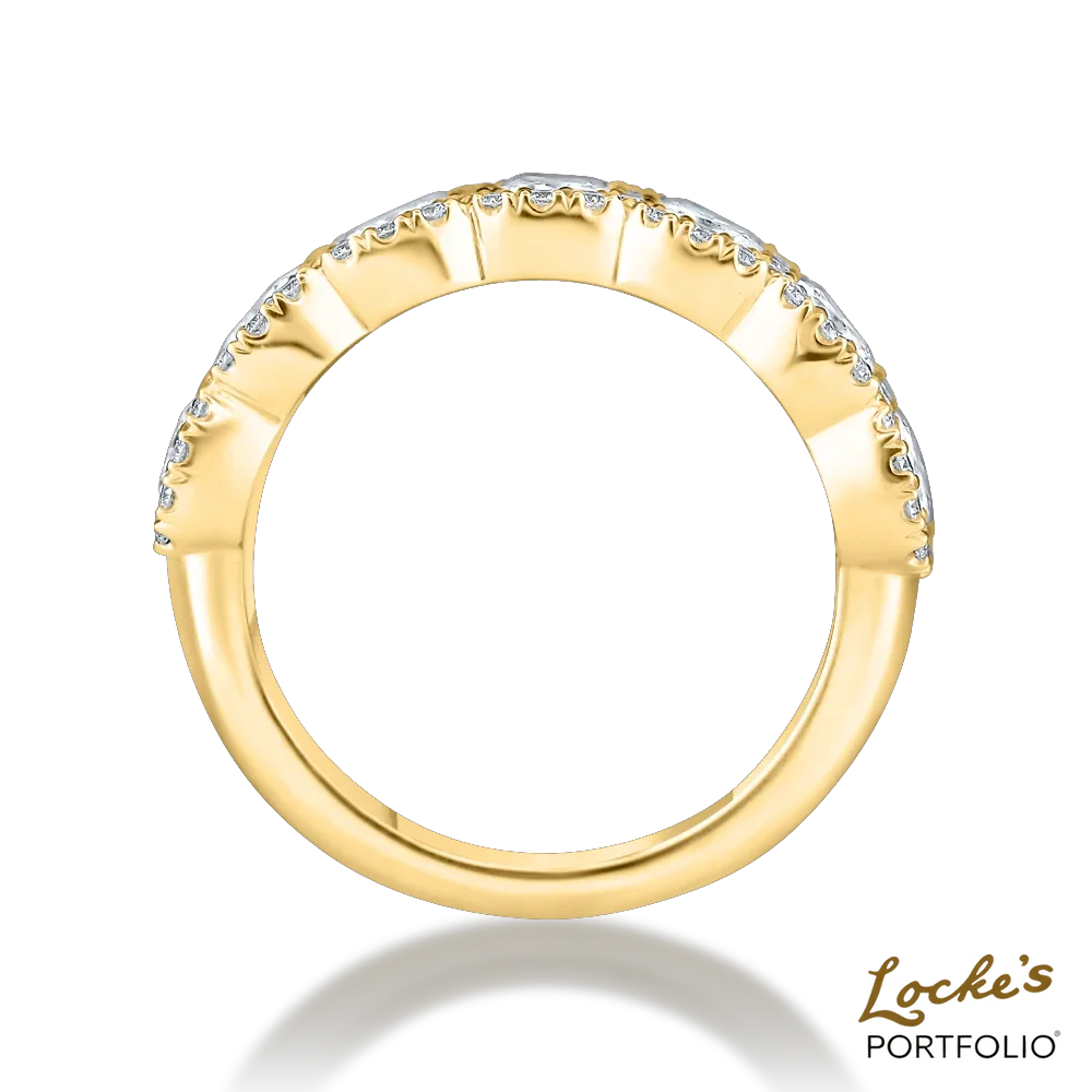 Echelon Cushion Halo Diamond Eternity Band — 1.85ct — view 2