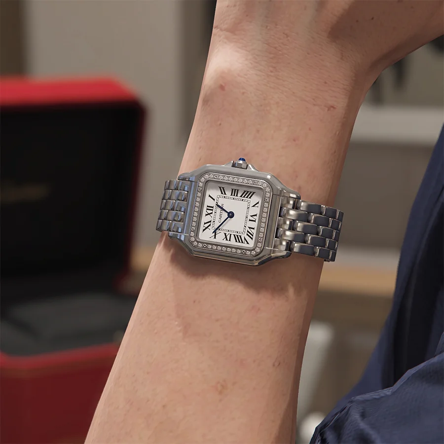 A watch worn on the wrist