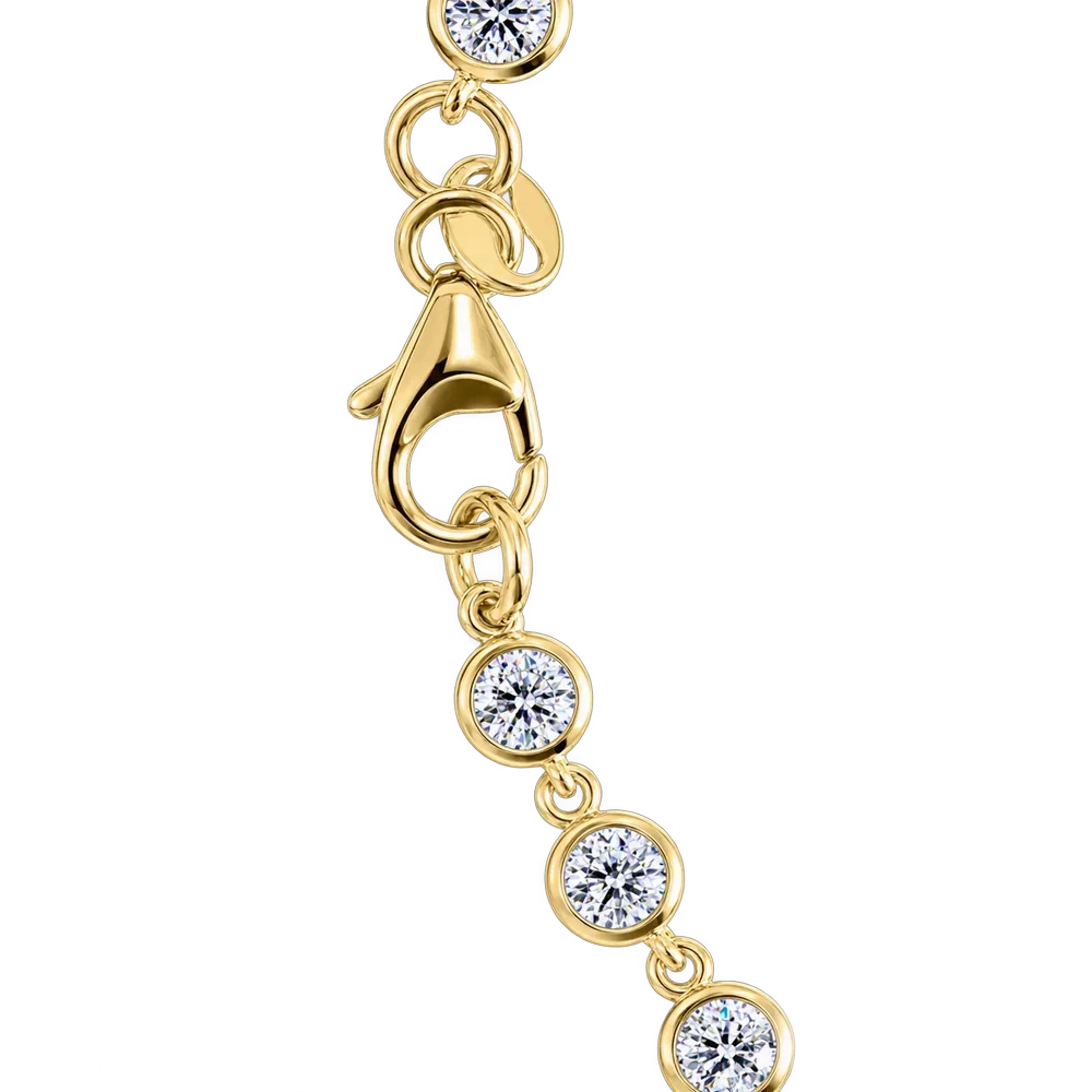 Solenne Diamond Bezel Tennis Bracelet — 2.49ct — view 4