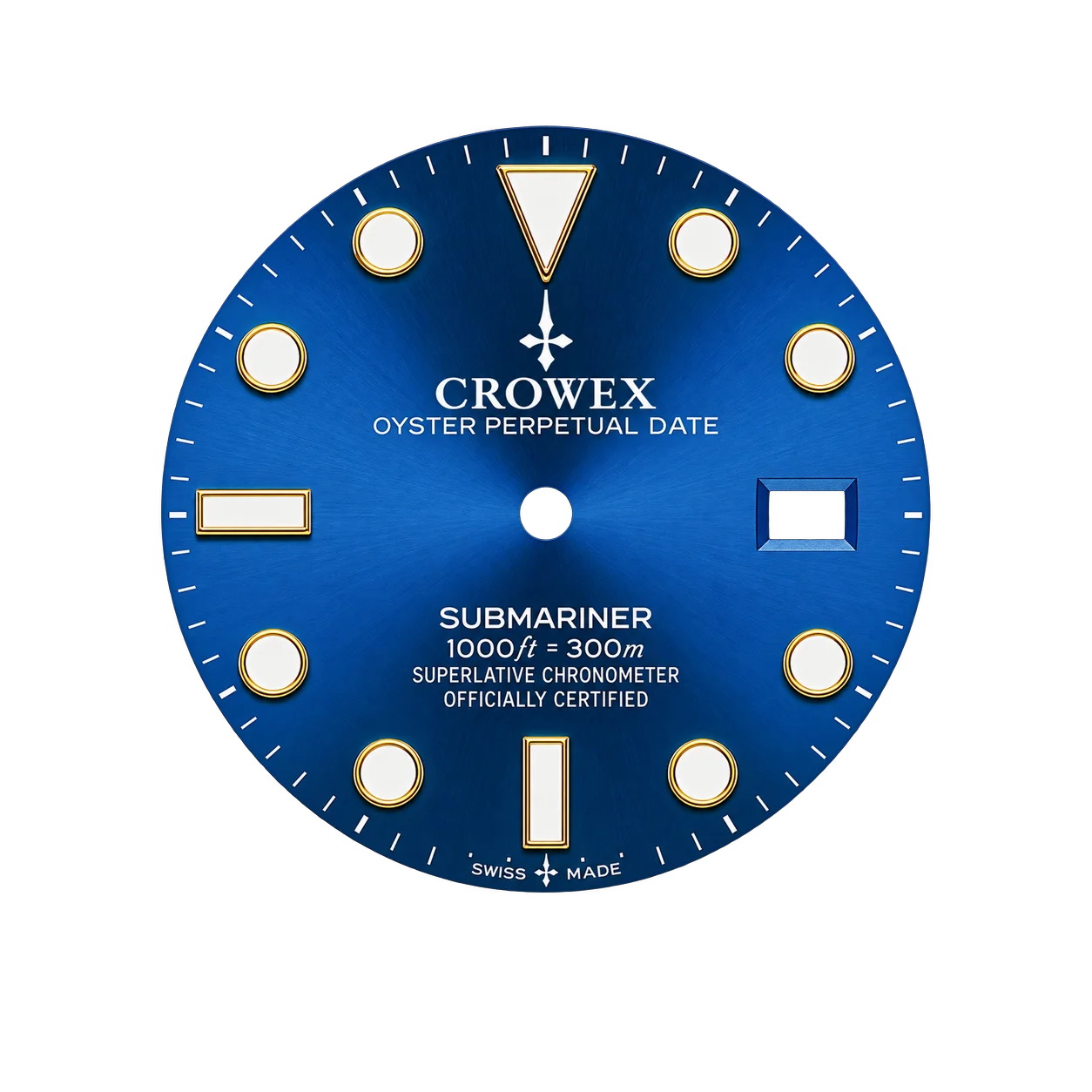 Royal blue dial