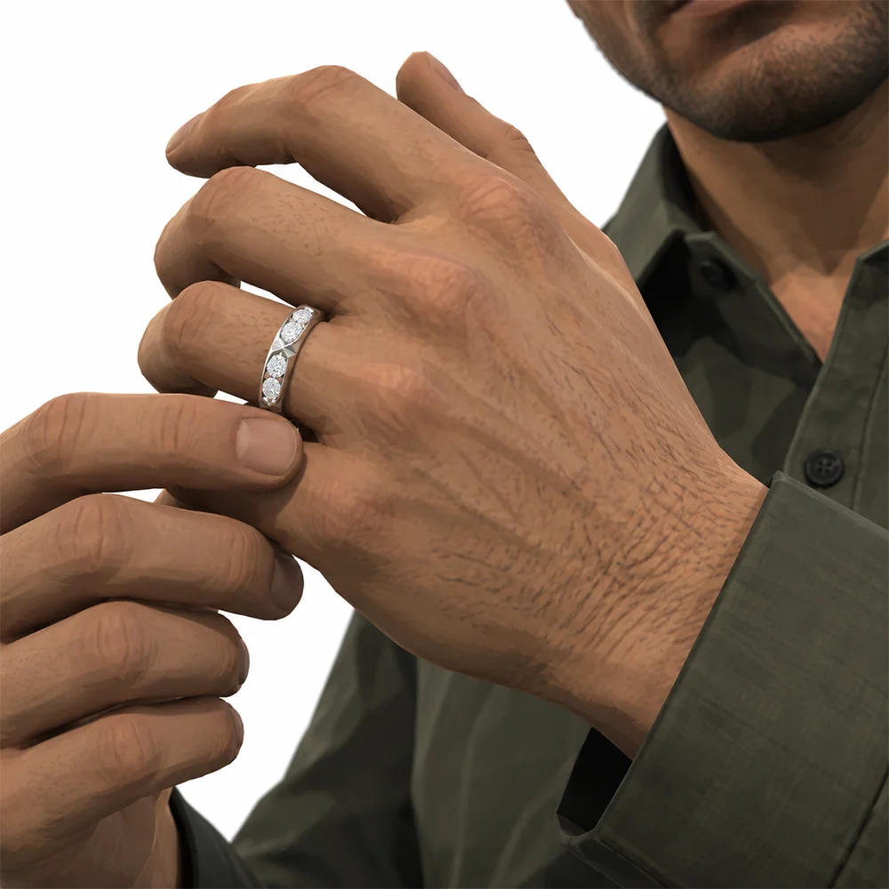 Echelon Cadence Diamond Eternity Ring — 1.07ct — view 4