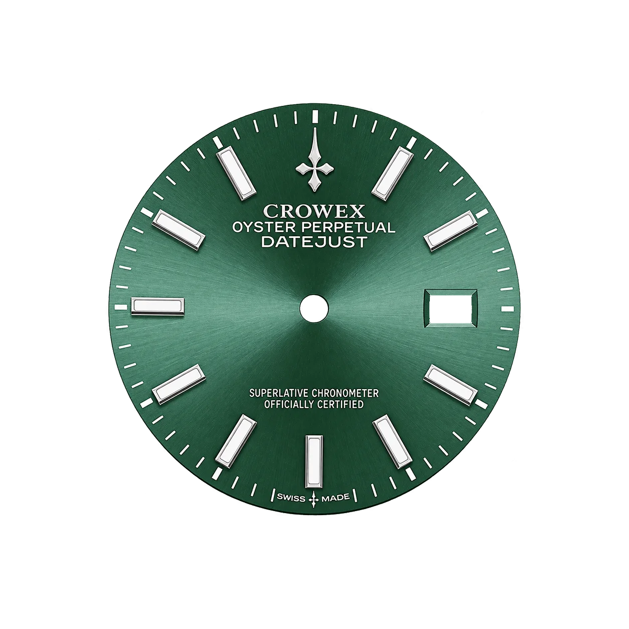 Mint green dial