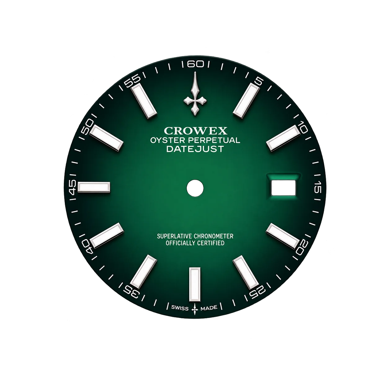 Green ombré dial