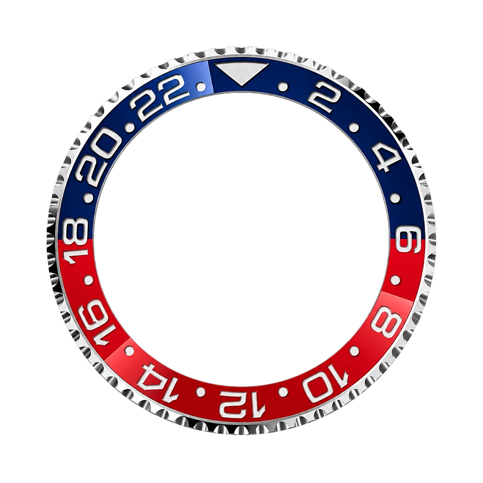 A two-colour bezel
